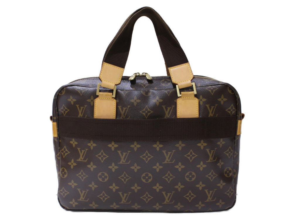 Louis Vuitton Shoulder Brown 2way Sac Bag Monogram Bosphore Brown